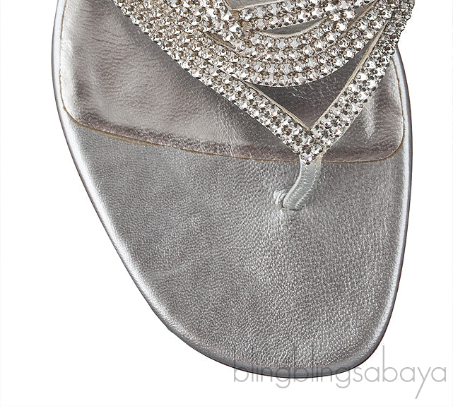 Orlando Flat Silver Sandals