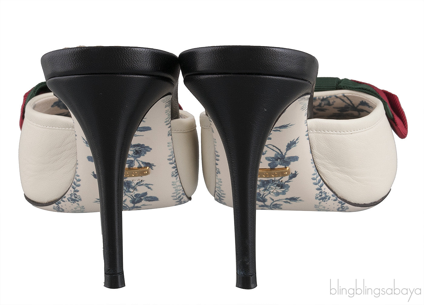 Web Bow Slide Mules