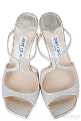 Jimmy Choo Anise 75 Platinum Ice Sandals