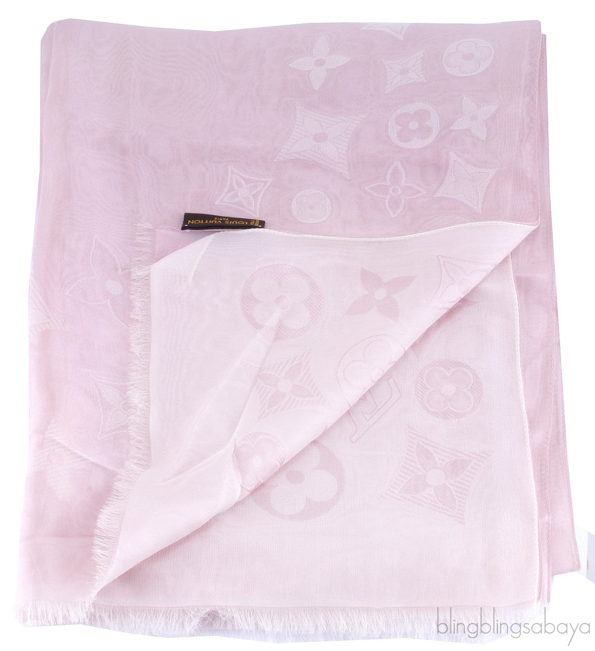 Bi-color Reversible Monogram Scarf