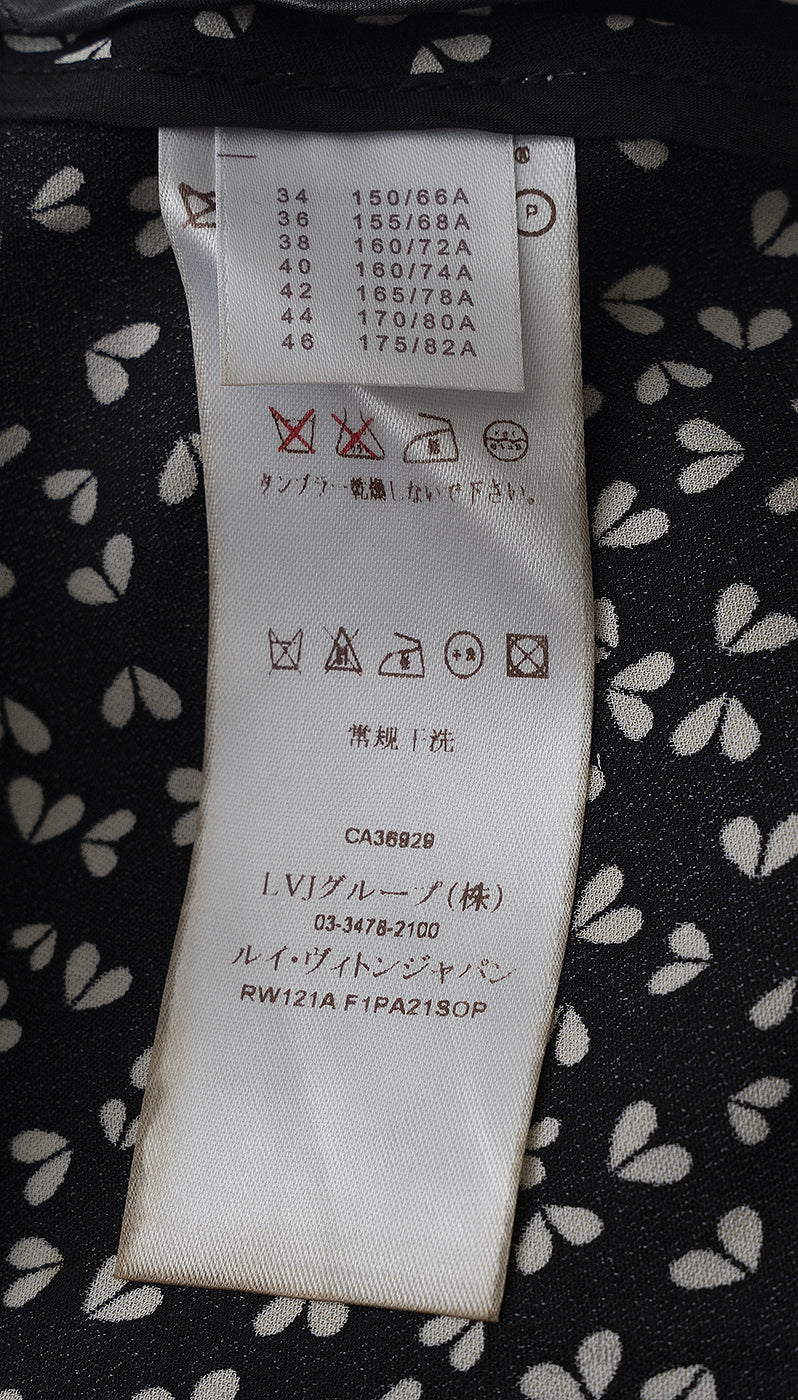 Louis Vuitton Black Printed Blouse & Shorts