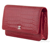 Wallet On Chain Croc Flap Bag