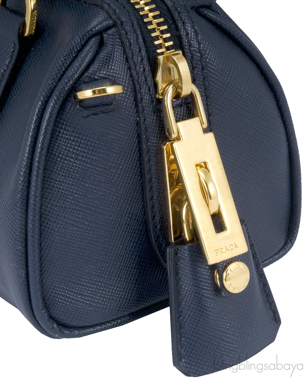 Navy Blue Mini Top Handle Bag