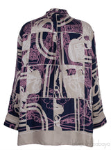 Multicolor Brides De Gala Silk Blouse