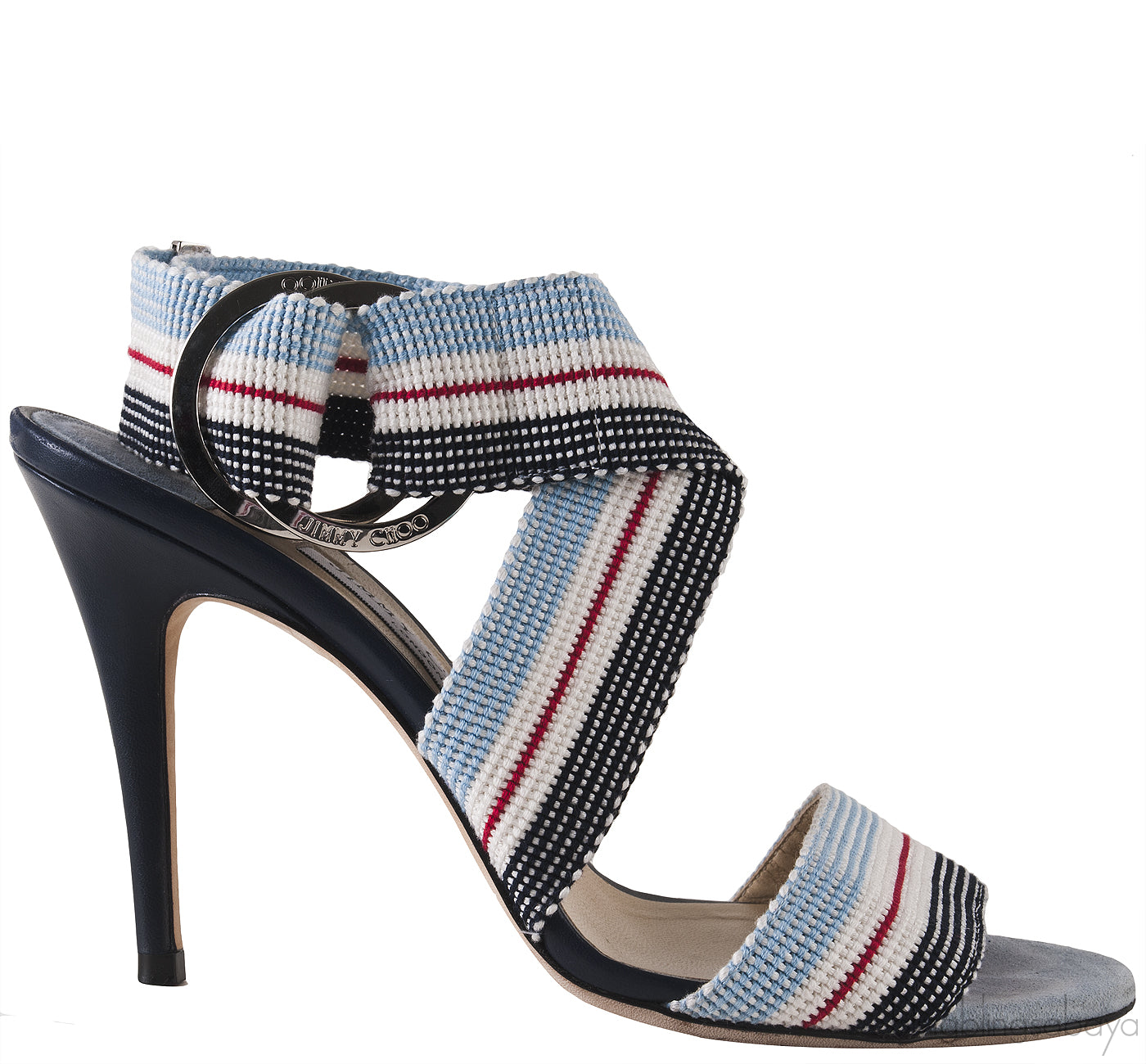 Stripe Multi-color Strappy Sandals