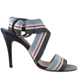 Stripe Multi-color Strappy Sandals