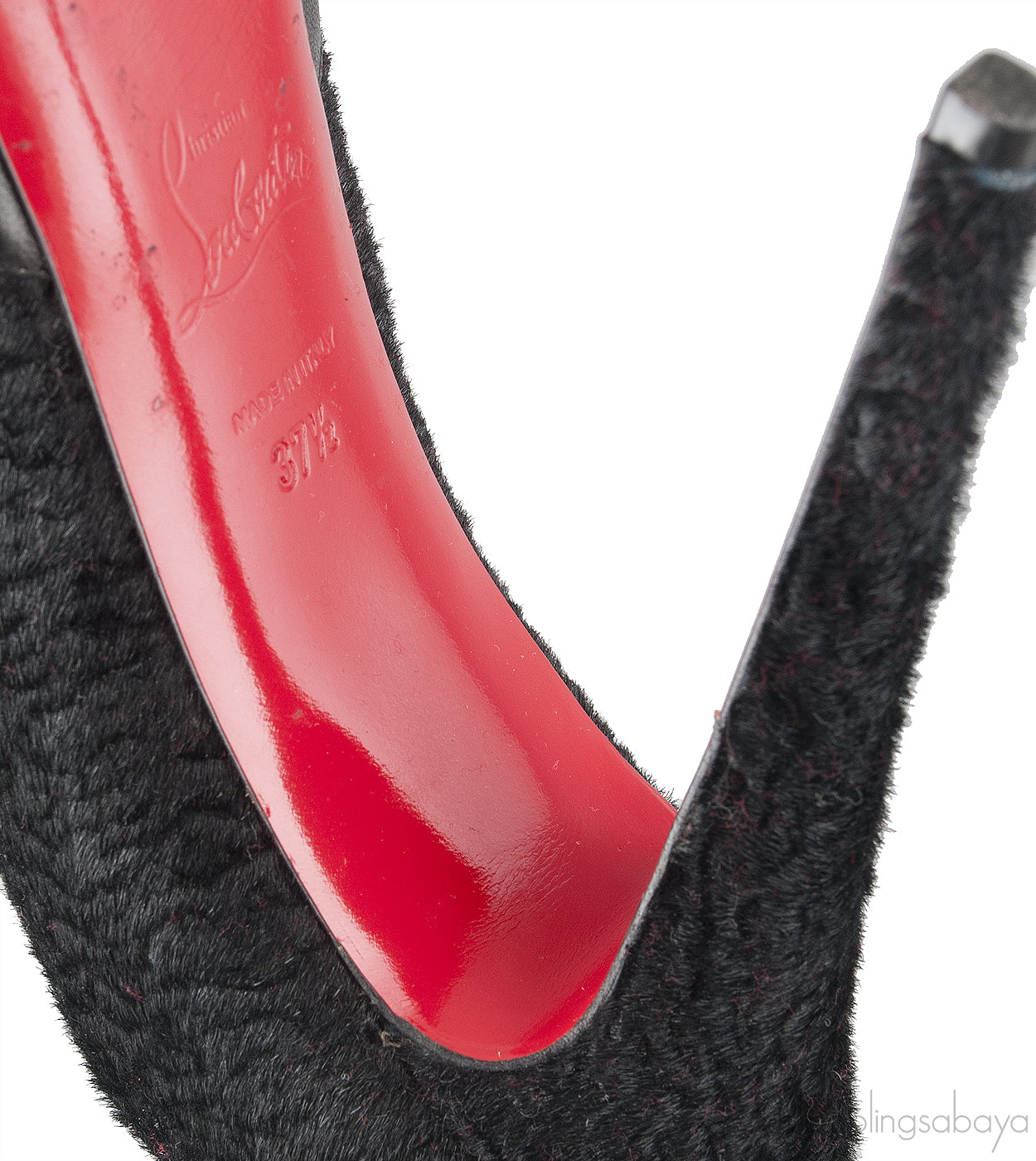 Maggie 140 Black Nappa & Pony Heels