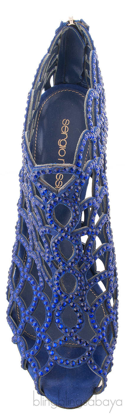 Blue Crystal Mermaid Boots