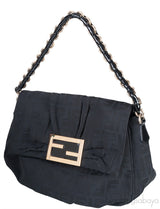 Fendi Zucca Mia Buckle Shoulder Bag
