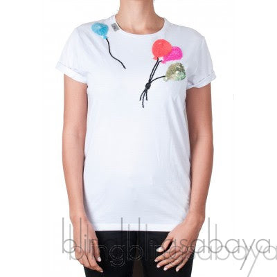 Balloon Embellished T-shirt