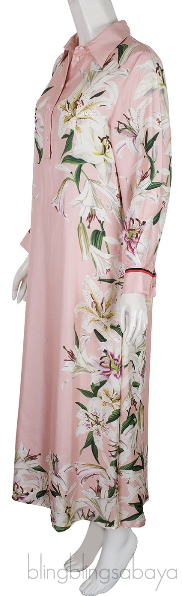 Light Pink Floral Printed Dress
