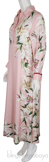 Light Pink Floral Printed Dress