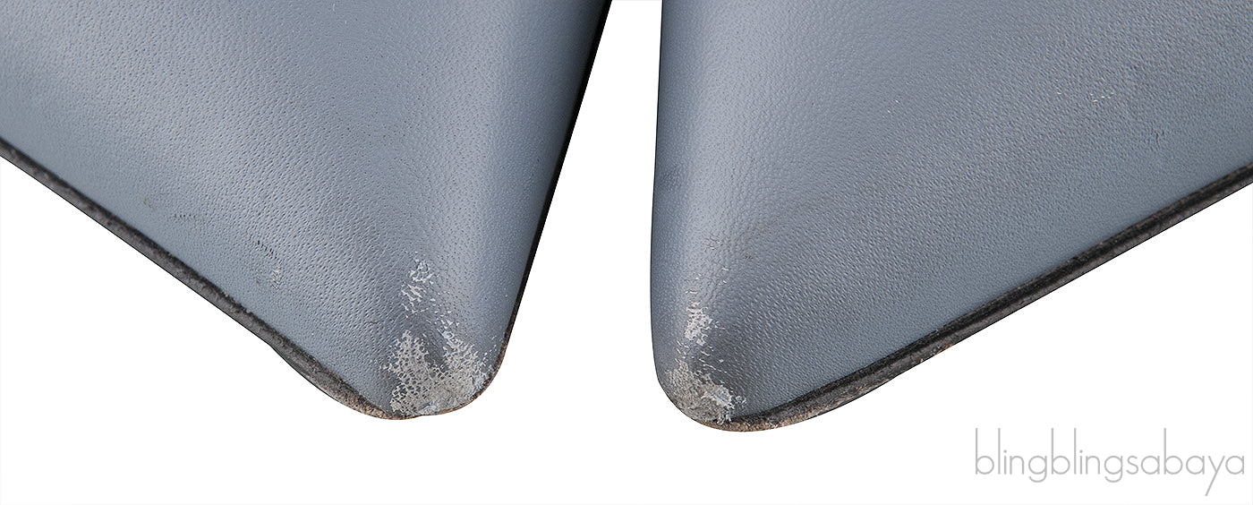 Blue Grey Nude Slingback