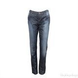 Bluemarine Blue Denim Glitter Jeans