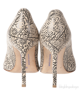 Manolo Blahnik BB Printed Suede Pump