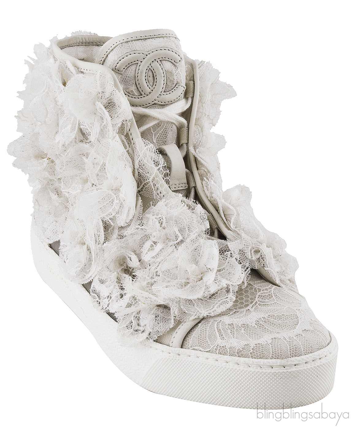 Floral Mesh Camellia Sneakers