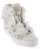 Floral Mesh Camellia Sneakers