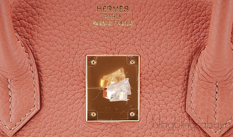Birkin 35 Rose Tea Taurillon Clem.