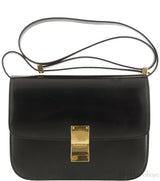 Classic Box Black Leather Bag