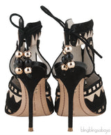 Cut-out Suede Leather Sandals