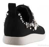 Gemma Crystal Black Sneaker