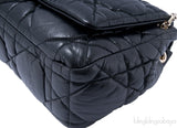 Black Quilted Leather Shoulder Bag