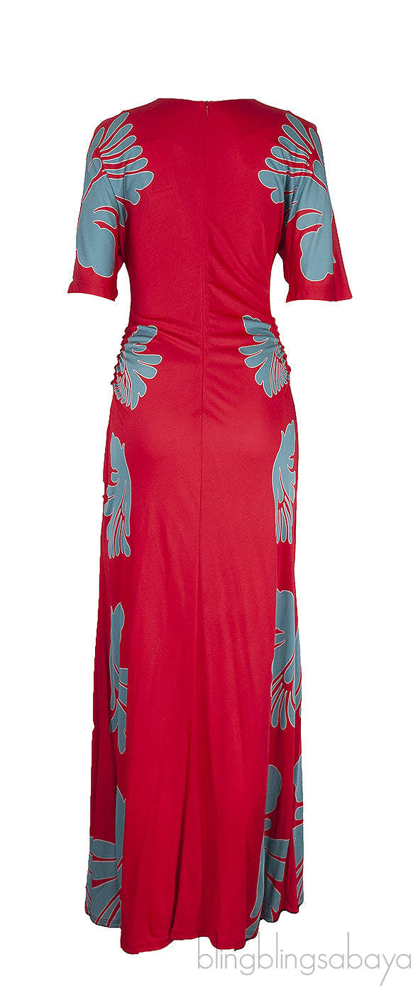Angelica Viscose Red Dress