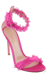 Portifino Fuchsia Fringed Sandals