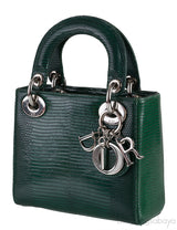 Lady Dior Emerald Green Mini Lizard