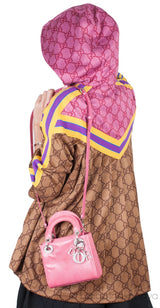 Lady Dior Pink Mini Lizard