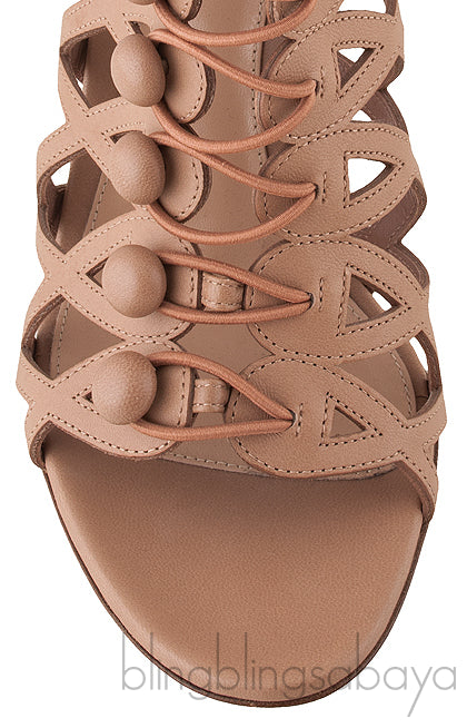 Nude Vendome Cage Sandals