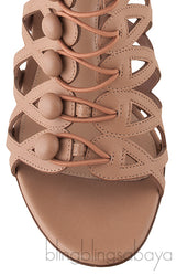 Nude Vendome Cage Sandals