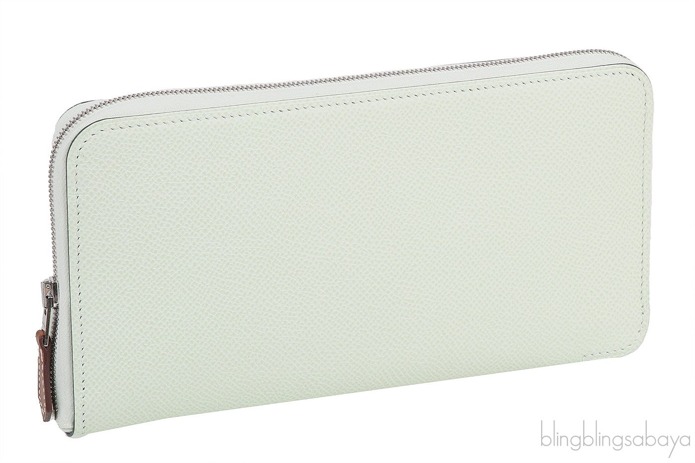 Hermes Vert Fizz Silk\'In Classique Long Wallet