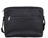 Black Infiniti Leather Calypso Messenger Bag MM