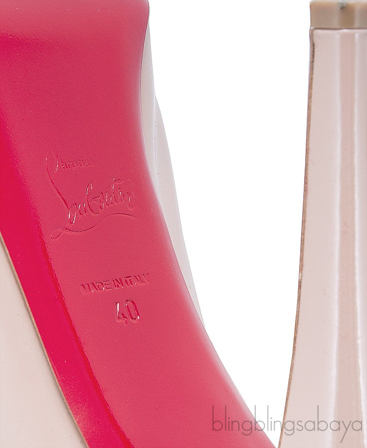 Very Prive 120 Nude Peep Toe Pump