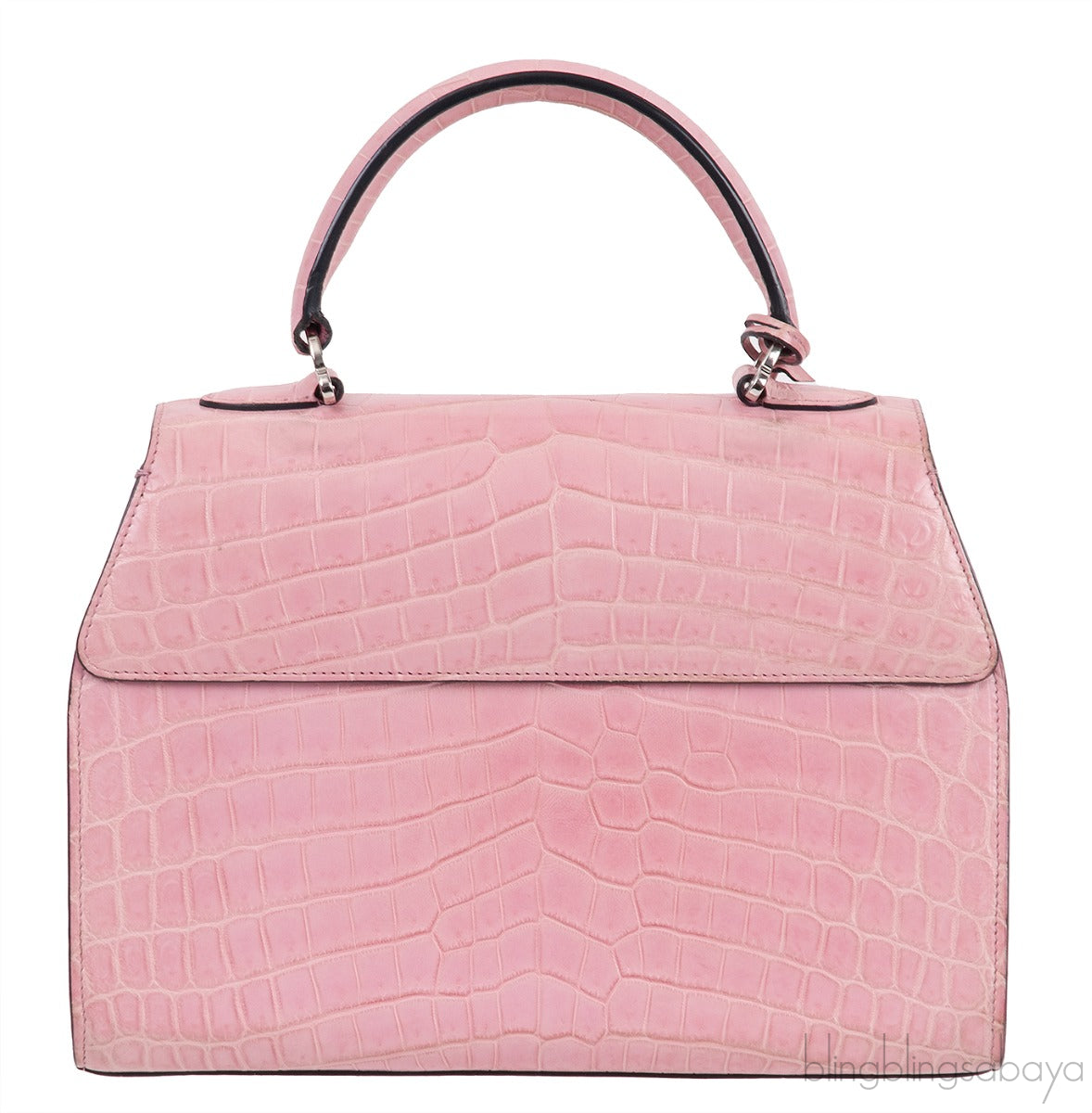 Moynat Rejane PM Pink Nilo Crocodile