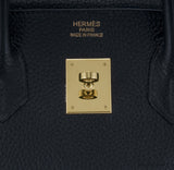 Birkin 35 Black Taurillon Clem GHW