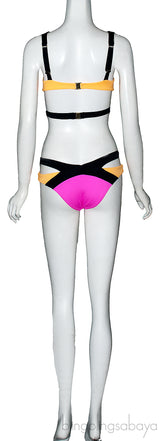 Mazzy Neon Orange/Neon Pink Top & Bikini