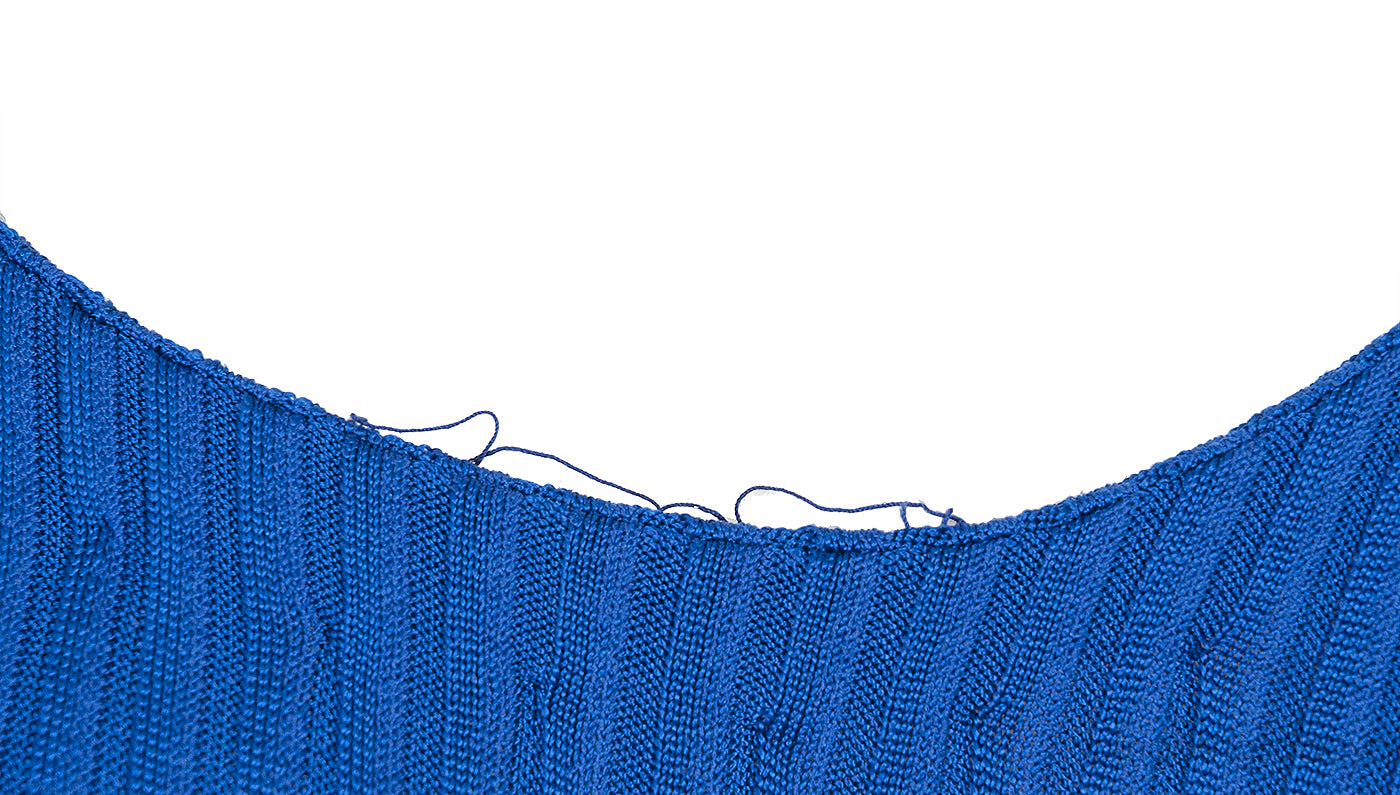 Blue Knitted Oversize Dress