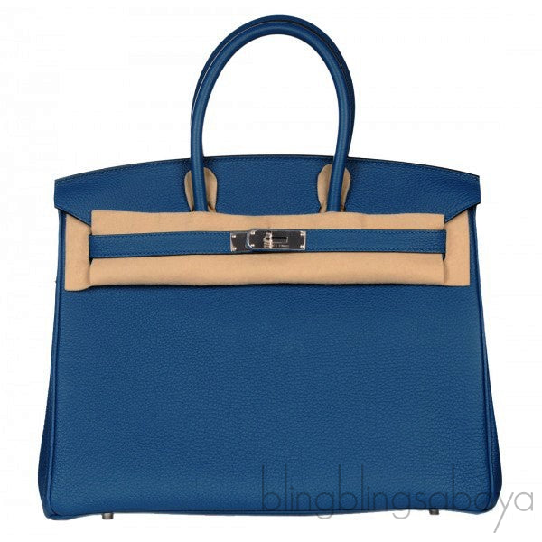 Birkin 35 Togo Blue de Galice
