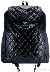 Black Quilted Shopping Trolley Bag