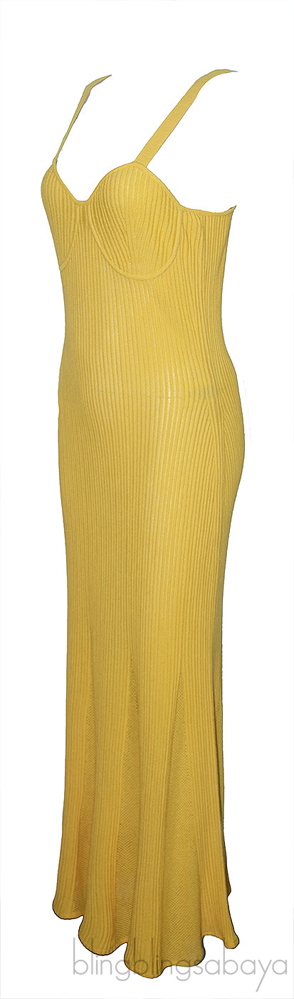 Demetra Ribbed and Pointelle-knit Dress