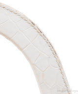 Christian Dior Lady Dior White Printed Crocodile Medium Bag