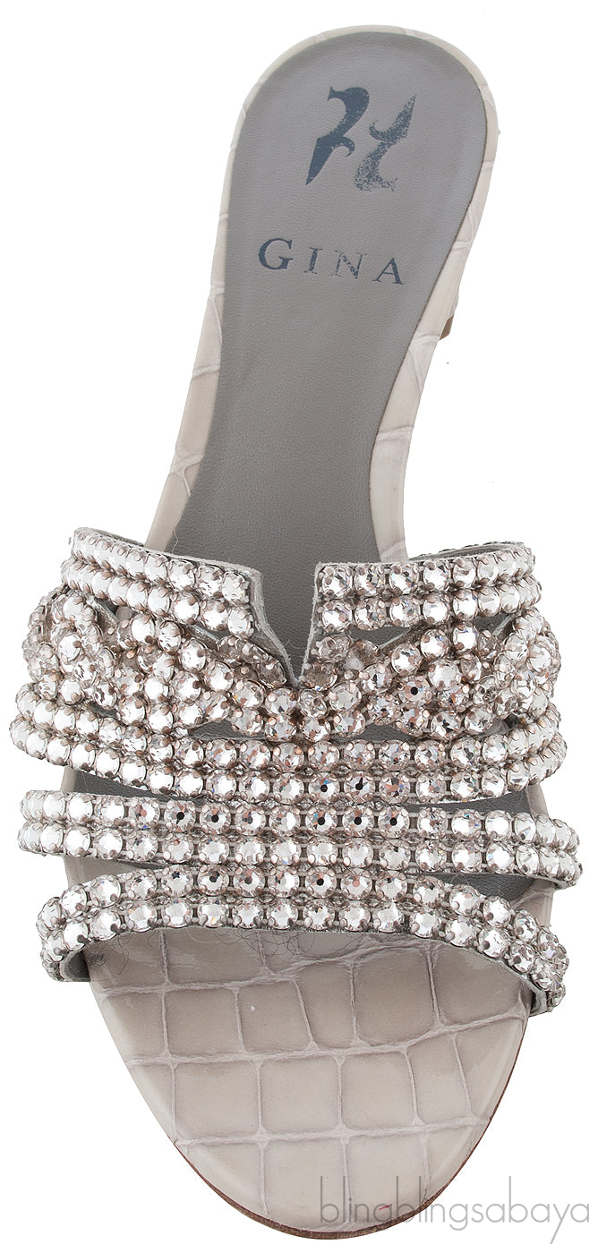 Galaxy Croc Embossed Sandals