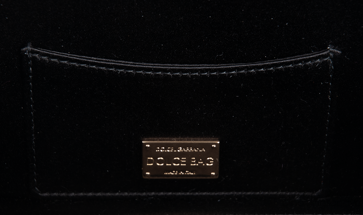 Dolce & Gabbana Leopard Crystal Hard Clutch Shoulder Bag