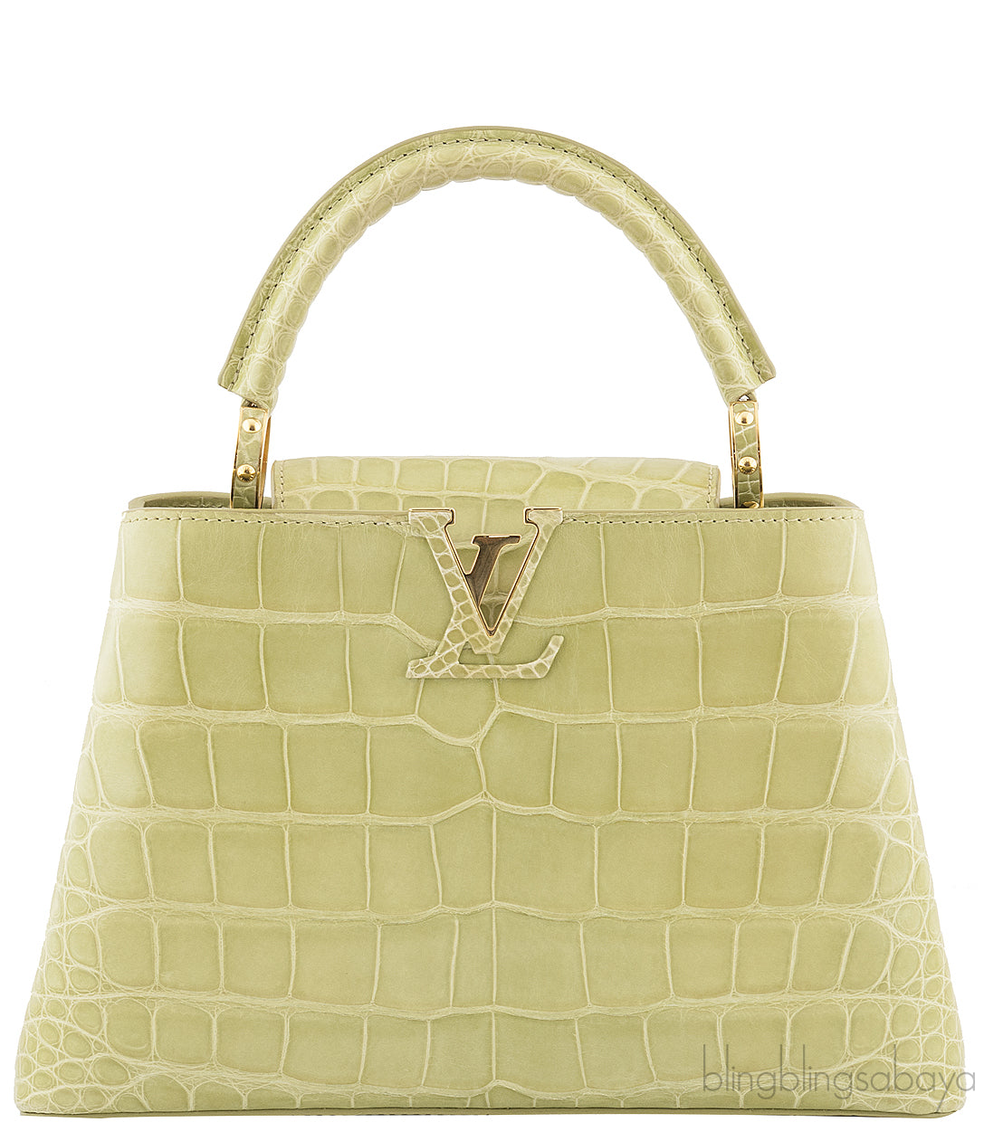 Capucine Crocodile Vert  d\'eau BB