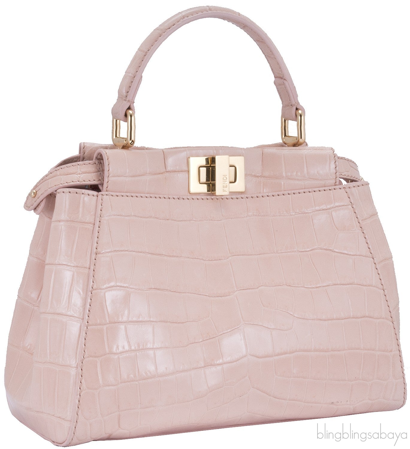 Mini Baby Pink Crocodile Peekaboo