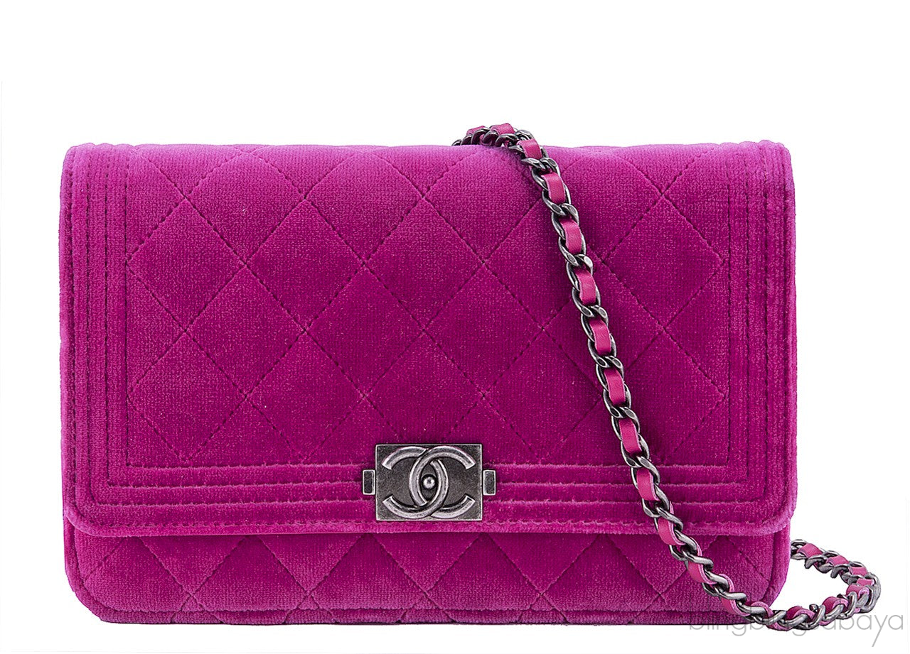 Pink Le Boy Wallet in Chain