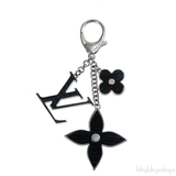 Louis Vuitton Black Fleur D'Epi Bag Charm