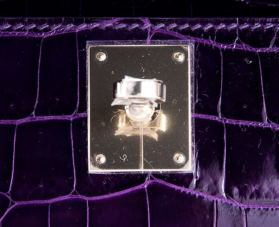 Kelly Cut Niloticus Crocodile Amethyst
